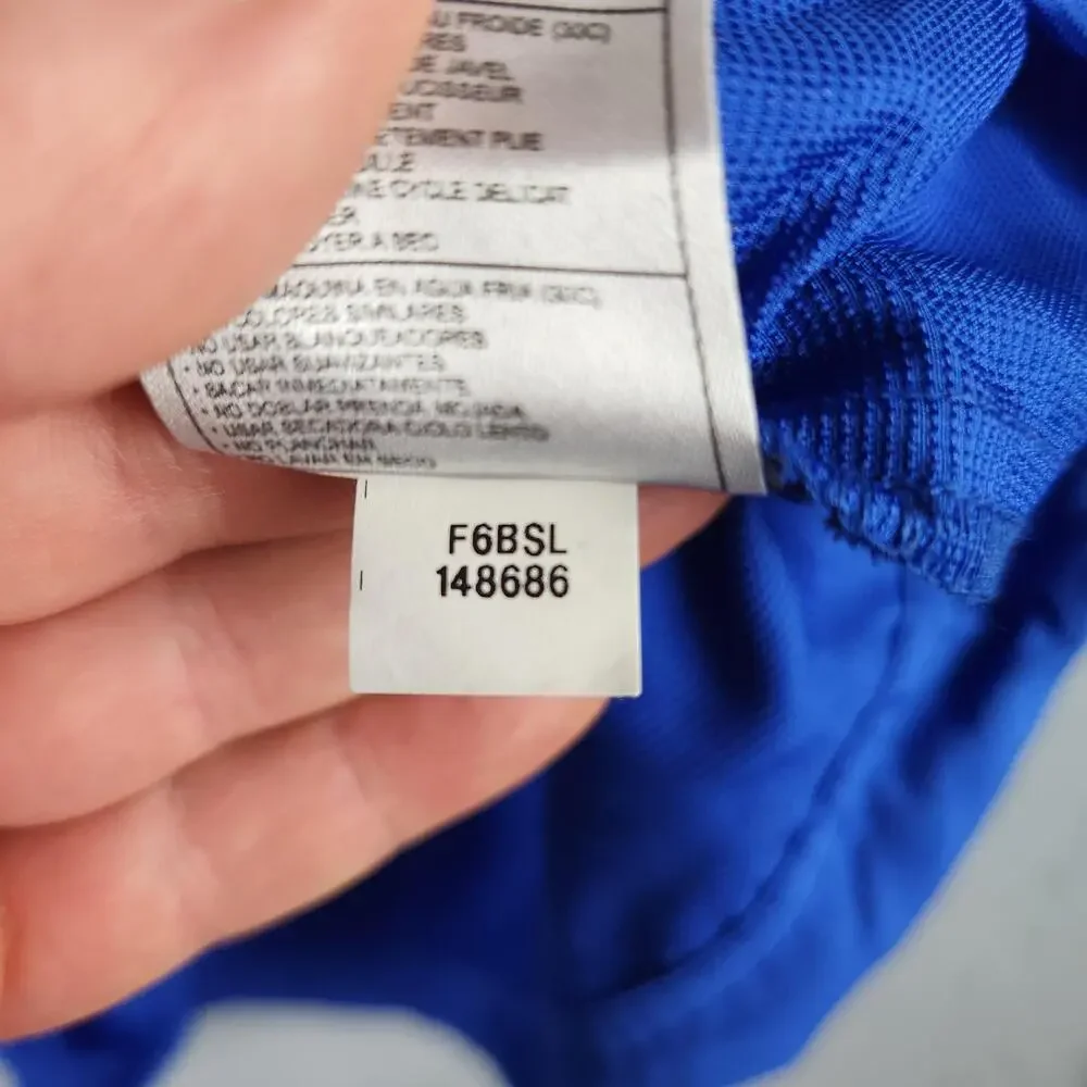 Vintage Nike Team Pullover Mens Medium Blue Dri-FIT 1/4 Zip Mesh Blank Sports
